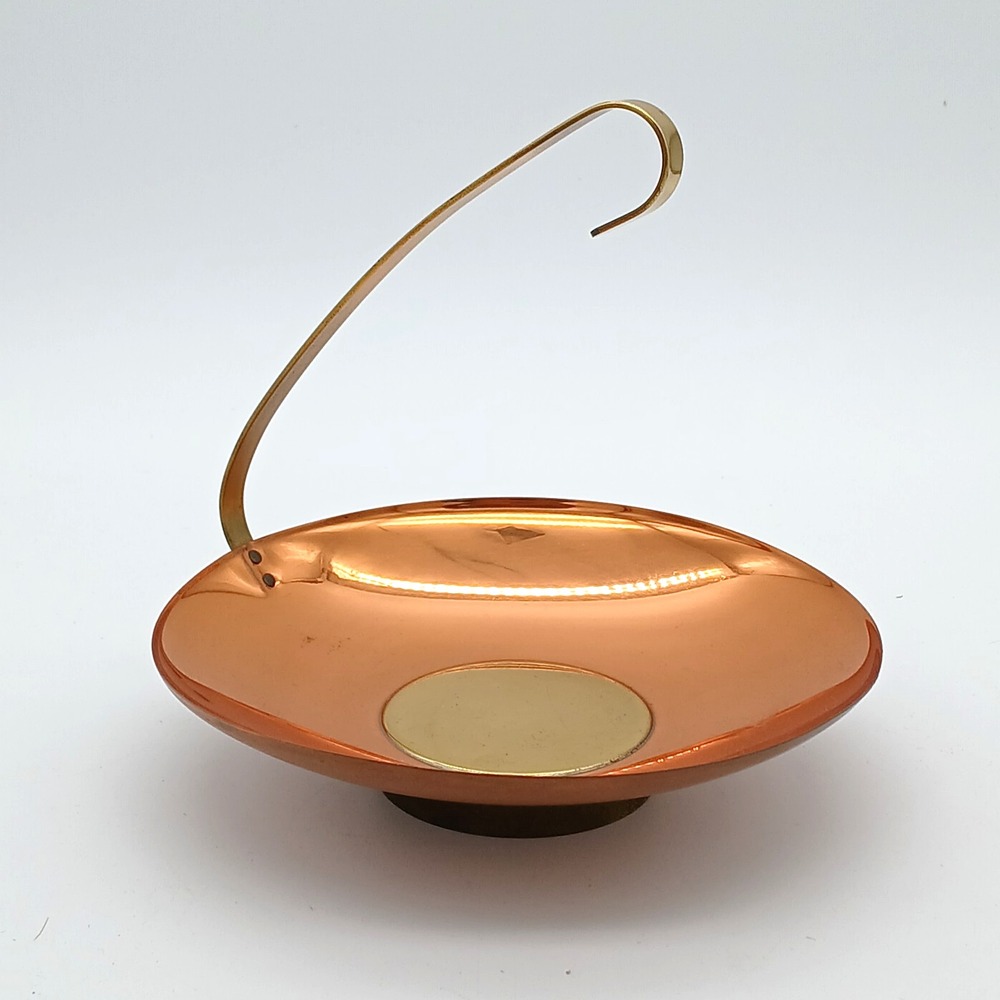 Vintage MCM CopperCraft Guild Chamber Candle Holder Copper & Brass